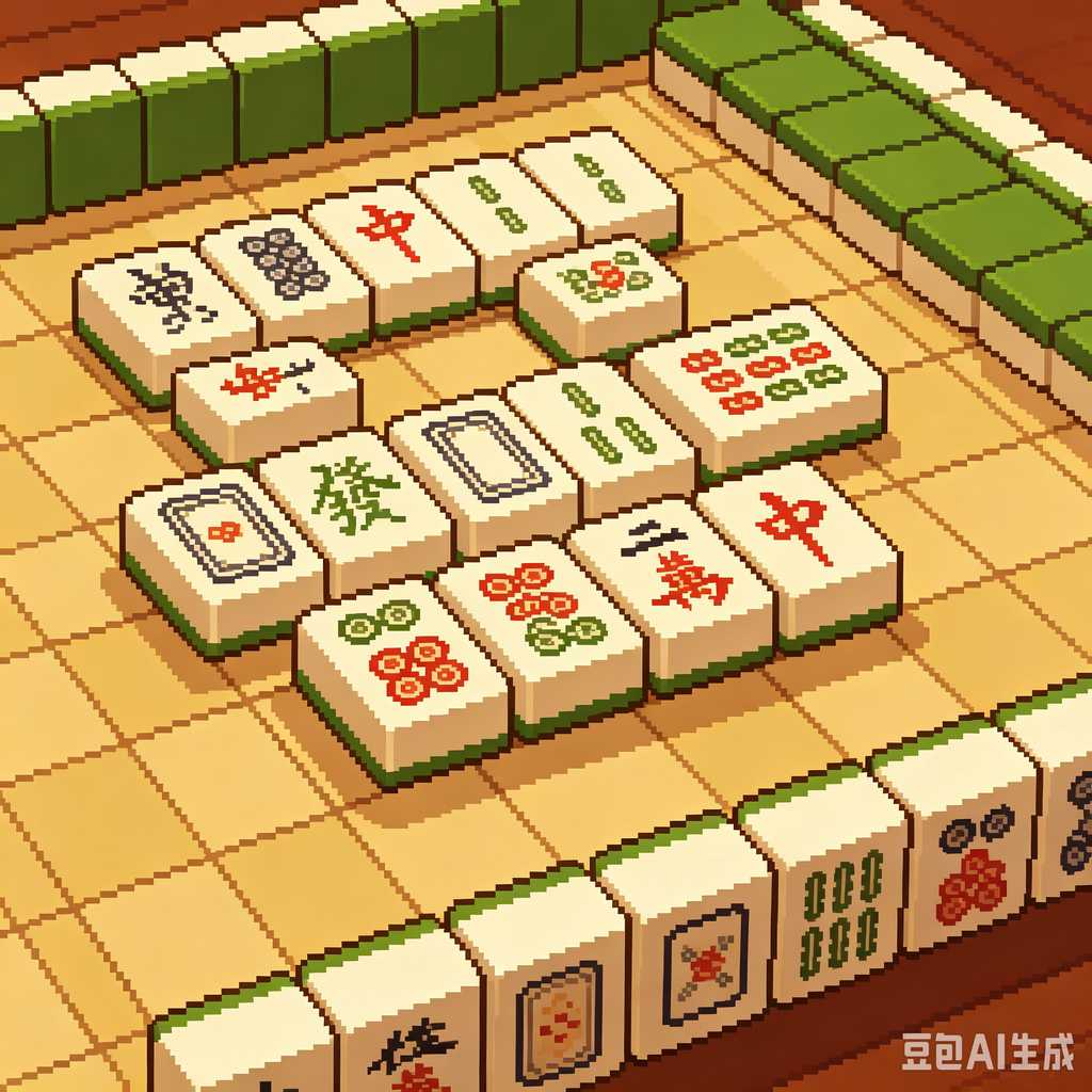 handmade mahjong tiles set